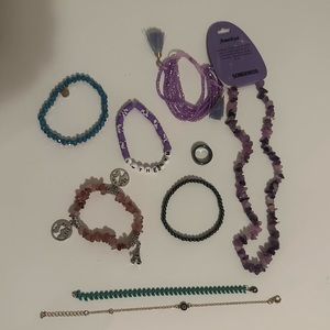 Bundle of 9 jewelry set